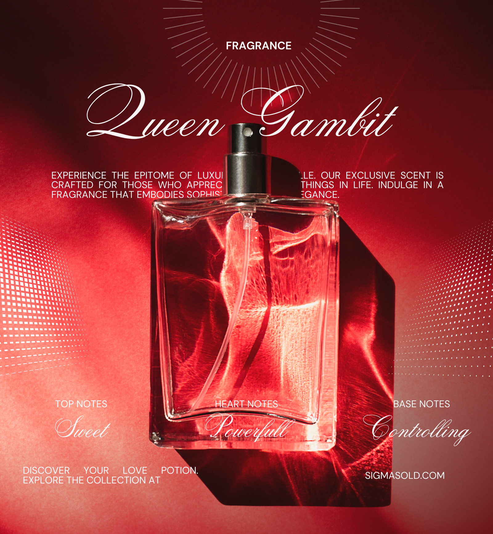 QUEEN’S GAMBIT LADY  Perfume (Extrait de Parfum) (Powerful, controlling, sweet)